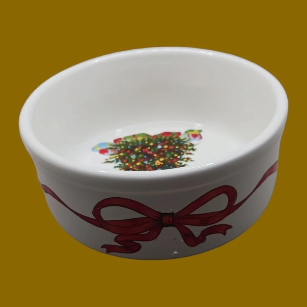 Martha Stewart dip mix set christmas bowl & knife